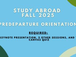 Study Abroad Predeparture Orientation: VISA Info illustration