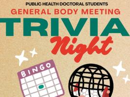 General Body Meeting: Trivia Night. illustration