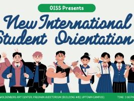 OISS New International Student Orientation  illustration