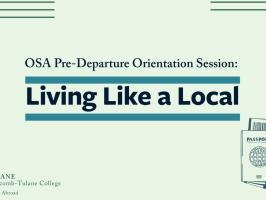 Study Abroad Predeparture Conference: Living Like a Local illustration