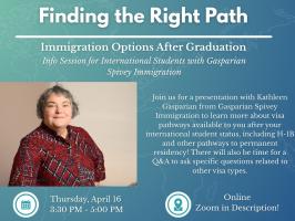 Finding the Right Path: Immigration Options After Graduation Info Session for International Students illustration