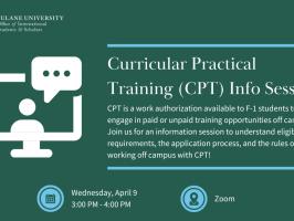 CPT Info Session for F-1 Students illustration