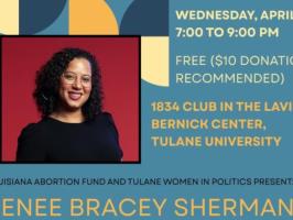 WIP + LAAF book talk/fireside chat featuring Renee Bracey Sherman, author of Liberating Abortion  illustration