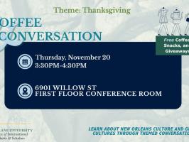 Coffee & Conversation: Thanksgiving illustration