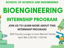 School of Science & Engineering Bioengineering Internship Program Kickoff! illustration