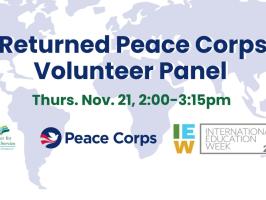 Returned Peace Corps Volunteer Panel - International Education Week  illustration