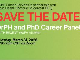Beyond the Degree: Career Pathways from Recent DrPH & PhD Graduates illustration