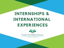CPS Internships & International Experiences - Tabling Info Session illustration