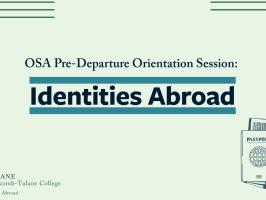 Study Abroad Predeparture Conference: Identity Abroad illustration