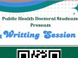 Public Health Doctoral Students Writing Session illustration