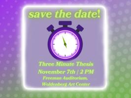 Three Minute Thesis Competition illustration