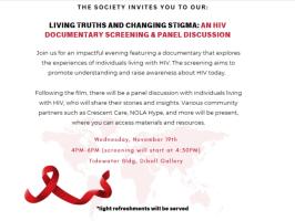 Living Truths and Changing Stigma: An HIV Documentary and Panel Discussion illustration