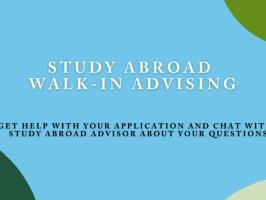 Study Abroad Walk-in Advising illustration