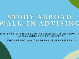 Study Abroad Walk-in Advising illustration