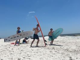 Surf and Camp illustration