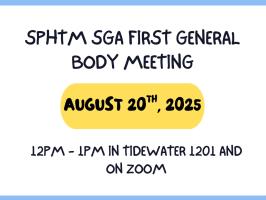 First SPHTM SGA General Body Meeting illustration