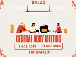 Salud General Body Meeting. illustration