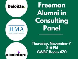 Networking  with Freeman Alumni in Consulting illustration