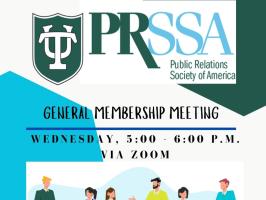 TU PRSSA General Membership Meeting illustration