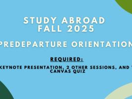 Study Abroad Predeparture Orientation: Keynote Presentation illustration