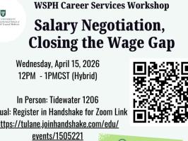 WSPH Career Services Workshop - Salary Negotiation illustration