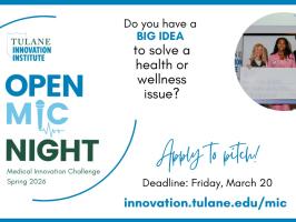 StartupNOLA Now Happy Hour and Open MIC (Medical Innovation Challenge) Night Pitch Competition illustration