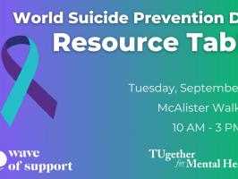 World Suicide Prevention Day Resource Table illustration