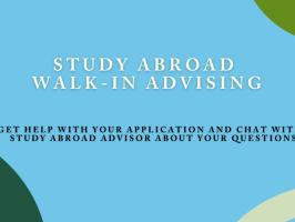 Study Abroad Walk-in Advising illustration