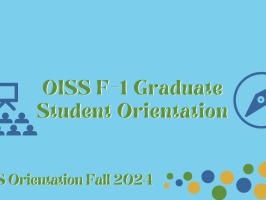 OISS Graduate F-1 Orientation illustration