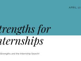 Strengths and Internships illustration