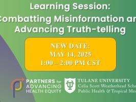 Virtual Interaction Learning Session:  Combatting  Misinformation and Advancing Truth-telling illustration