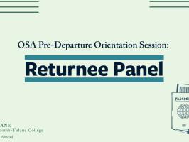  Study Abroad Predeparture Conference: Returnee Panel illustration