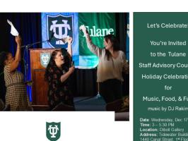 Tulane Staff Advisory Council Year-End Celebration illustration