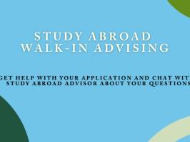 Study Abroad Walk-in Advising illustration