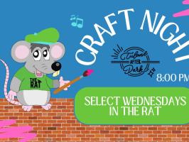 Craft Night in the Rat | Mardi Gras Sunglasses illustration