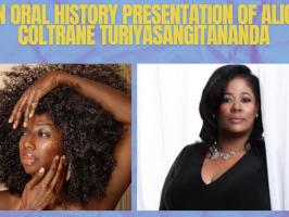 Bamboula: Jazz Studies in Motion presents An Oral History of Alice Coltrane Turiyasangitananda, with Sita Michelle Coltrane and Brandee Younger illustration