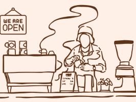 Grab Coffee, Keep Going illustration