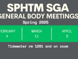 SPHTM SGA General Student Body Meetings illustration