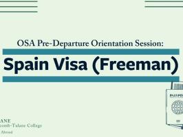 Study Abroad Predeparture Conference: Freeman Visas (Spain) illustration