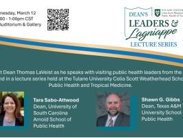 Dean's Leaders & Lagniappe Lecture Series: March 12 illustration