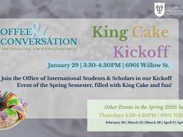 King Cake and Conversation illustration