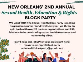 2nd Annual Sexual Health Education and Rights Block Party illustration