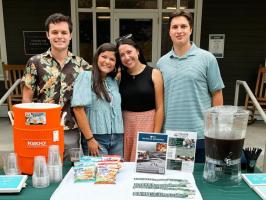 Tulane Catholic Homecoming Tabling illustration