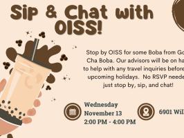 Sip & Chat with OISS!  illustration