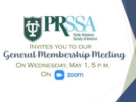TU PRSSA General Membership Meeting illustration