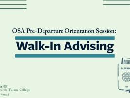 Study Abroad Predeparture Conference: Walk-in Advising illustration